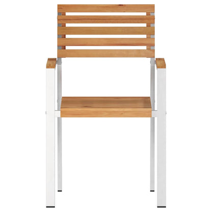 vidaXL Garden Chair 4 pcs Oil Natural Solid Teak Wood