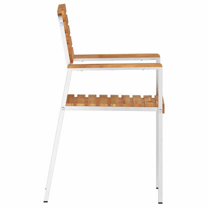 vidaXL Garden Chair 4 pcs Oil Natural Solid Teak Wood