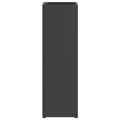 vidaXL Umbrella Stand with Storage Black 15.5 x 15.5 x 49 cm Metal