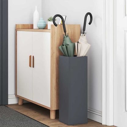 vidaXL Rain Umbrella Stand Anthracite 15.5 x 15.5 x 49 cm Steel