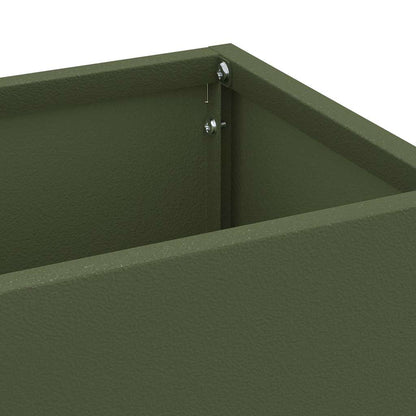 vidaXL Rain Umbrella Stand Olive 15.5 x 15.5 x 49 cm Steel