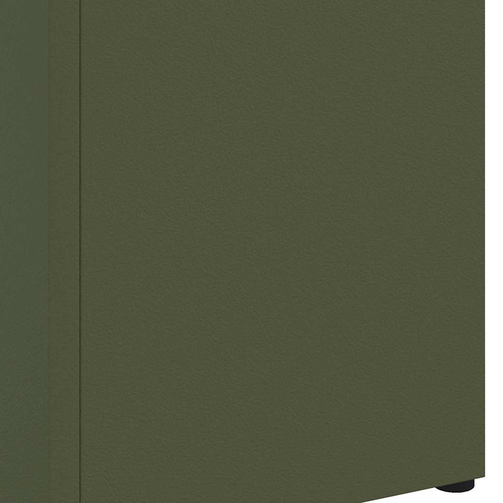 vidaXL Rain Umbrella Stand Olive 15.5 x 15.5 x 49 cm Steel