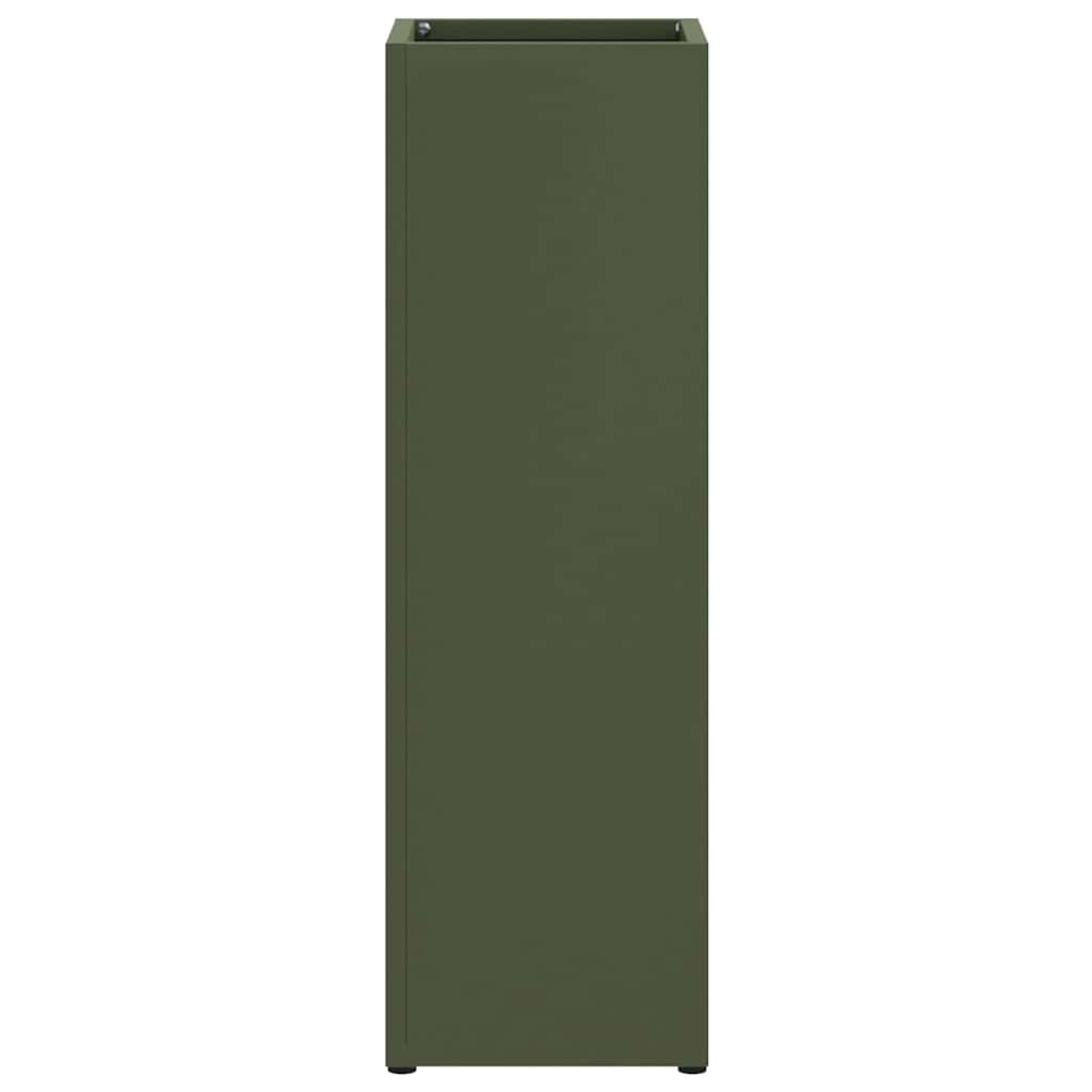 vidaXL Rain Umbrella Stand Olive 15.5 x 15.5 x 49 cm Steel