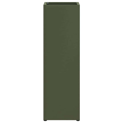 vidaXL Rain Umbrella Stand Olive 15.5 x 15.5 x 49 cm Steel