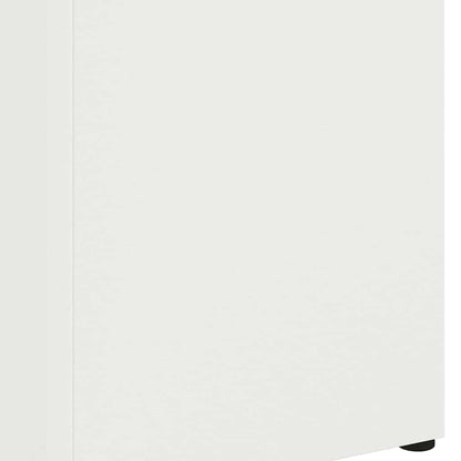 vidaXL Umbrella Stand with Storage White 15.5 x 15.5 x 49 cm Metal