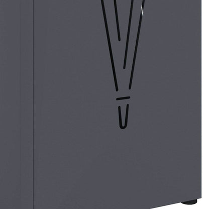 vidaXL Rain Umbrella Stand Anthracite 15.5 x 15.5 x 49 cm Steel