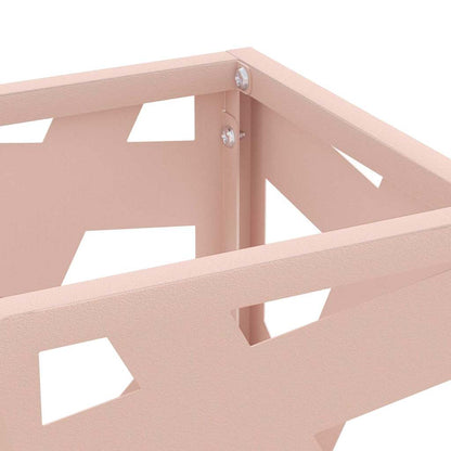 vidaXL Rain Umbrella Stand with Storage Pink 15.5 x 15.5 x 49 cm Steel