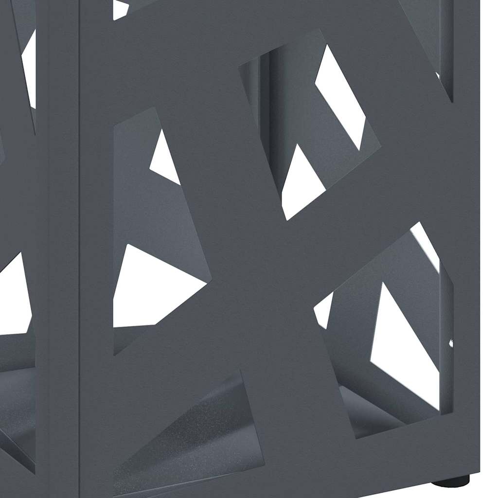 vidaXL Rain Umbrella Stand Anthracite 15.5 x 15.5 x 49 cm Steel