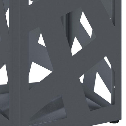 vidaXL Rain Umbrella Stand Anthracite 15.5 x 15.5 x 49 cm Steel