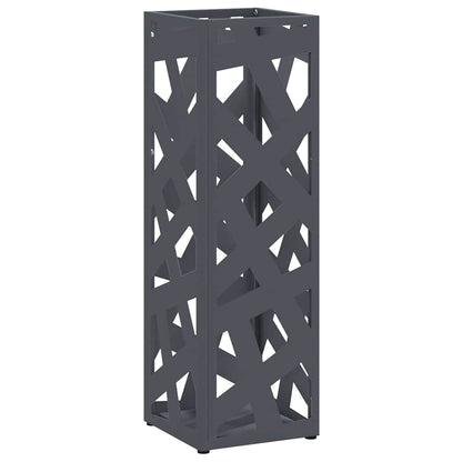 vidaXL Rain Umbrella Stand Anthracite 15.5 x 15.5 x 49 cm Steel