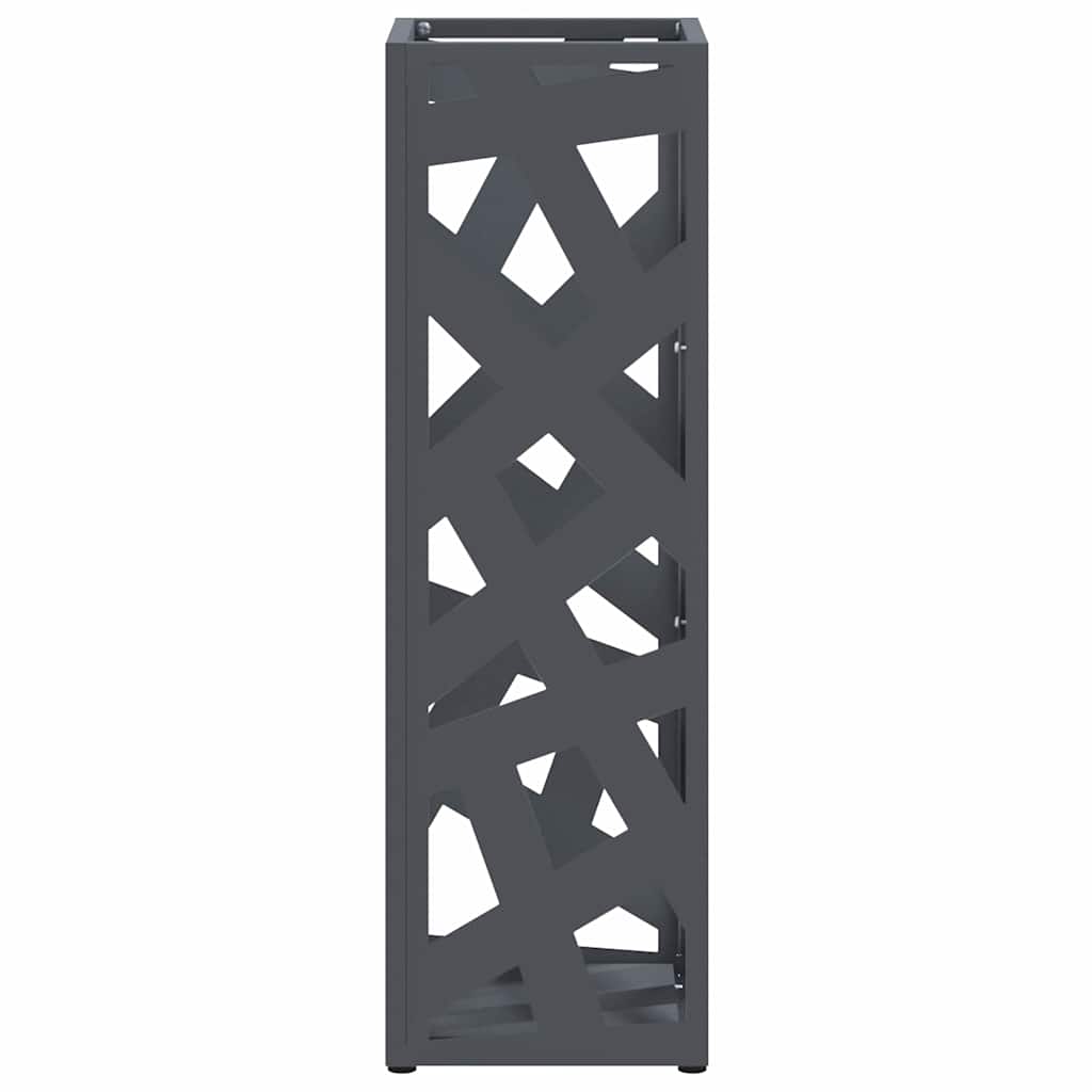 vidaXL Rain Umbrella Stand Anthracite 15.5 x 15.5 x 49 cm Steel