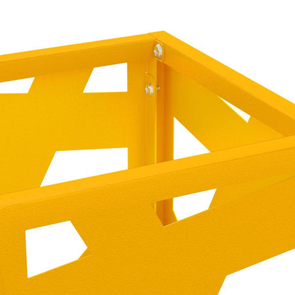vidaXL Rain Umbrella Stand Mustard 15.5 x 15.5 x 49 cm Steel