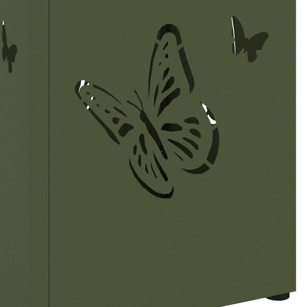 vidaXL Rain Umbrella Stand Olive 15.5 x 15.5 x 49 cm Steel