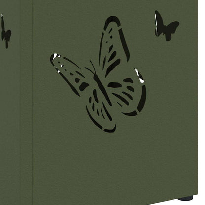 vidaXL Rain Umbrella Stand Olive 15.5 x 15.5 x 49 cm Steel