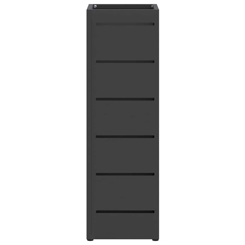 vidaXL Rain Umbrella Stand Black 15.5 x 15.5 x 49 cm Steel