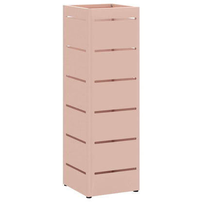 vidaXL Umbrella Stand with Storage Pink 15.5 x 15.5 x 49 cm Metal