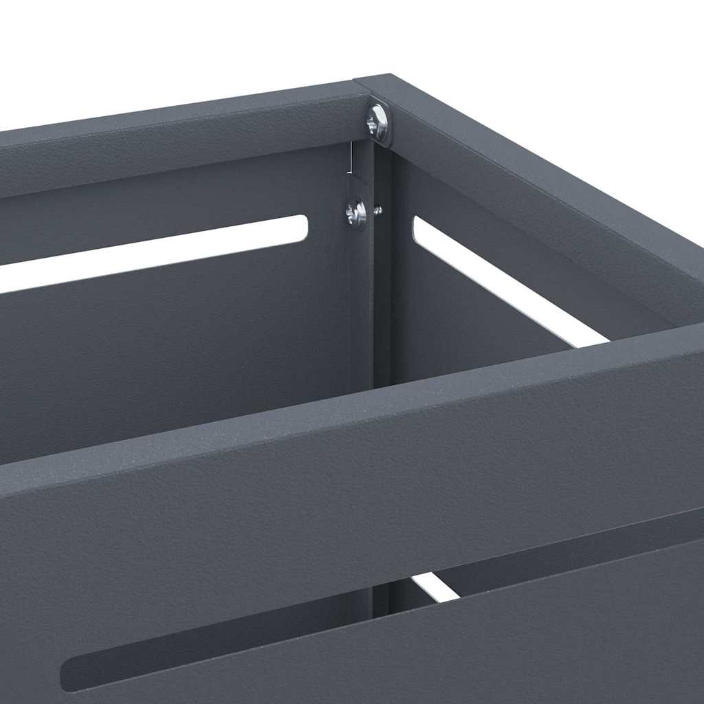 vidaXL Rain Umbrella Stand Anthracite 15.5 x 15.5 x 49 cm Steel