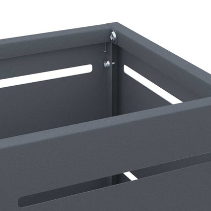 vidaXL Rain Umbrella Stand Anthracite 15.5 x 15.5 x 49 cm Steel