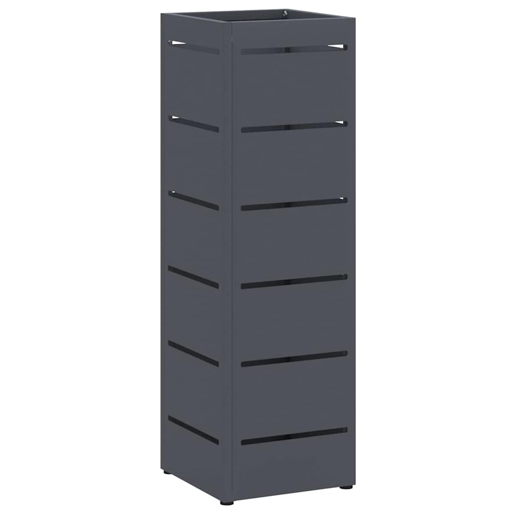 vidaXL Rain Umbrella Stand Anthracite 15.5 x 15.5 x 49 cm Steel