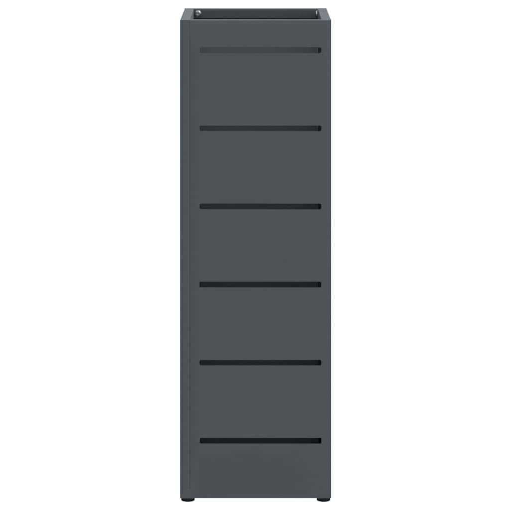 vidaXL Rain Umbrella Stand Anthracite 15.5 x 15.5 x 49 cm Steel