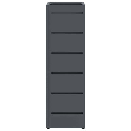 vidaXL Rain Umbrella Stand Anthracite 15.5 x 15.5 x 49 cm Steel