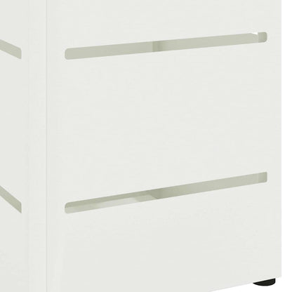 vidaXL Rain Umbrella Stand White 15.5 x 15.5 x 49 cm Steel