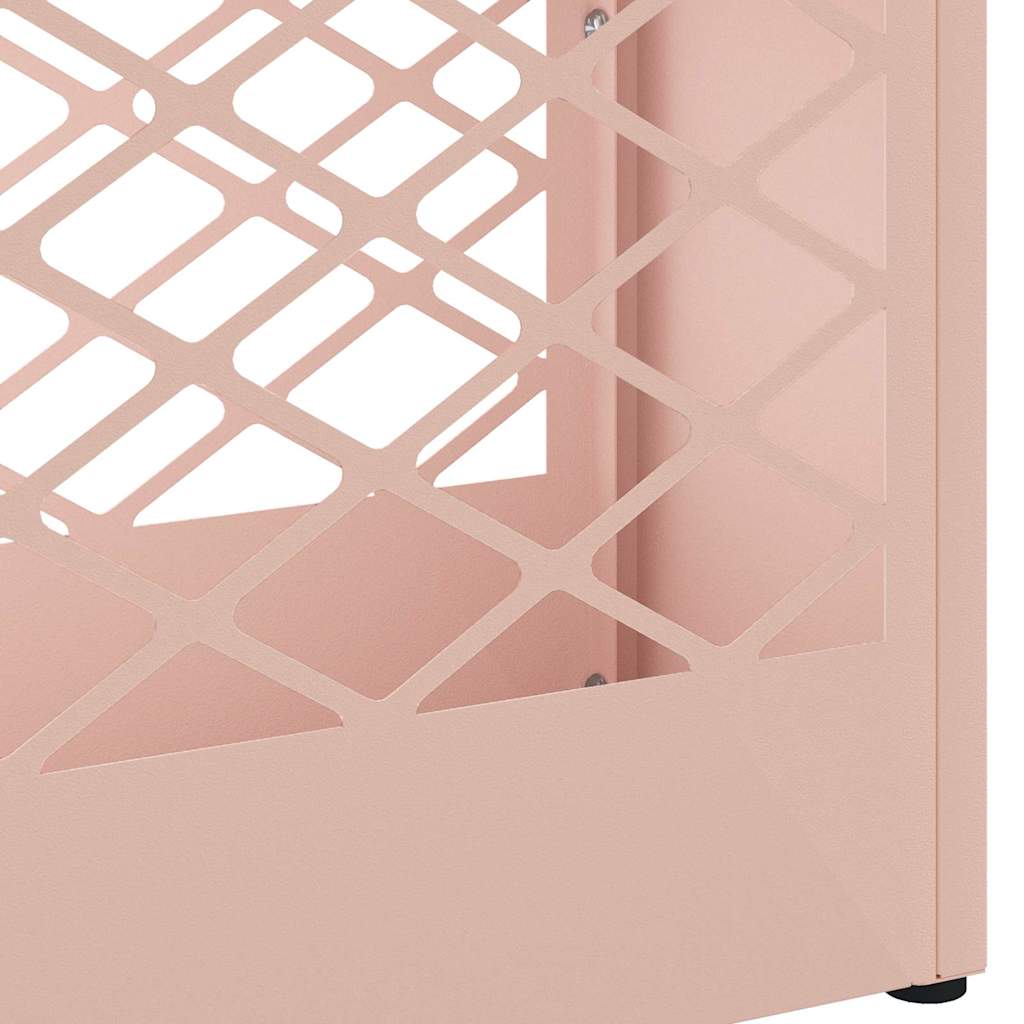 vidaXL Rain Umbrella Stand Pink 28 x 12 x 41 cm Steel