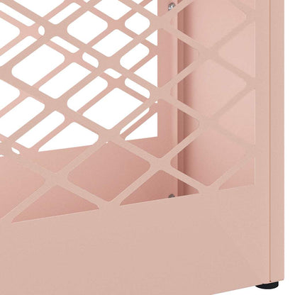 vidaXL Rain Umbrella Stand Pink 28 x 12 x 41 cm Steel
