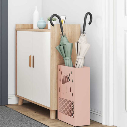 vidaXL Rain Umbrella Stand Pink 28 x 12 x 41 cm Steel