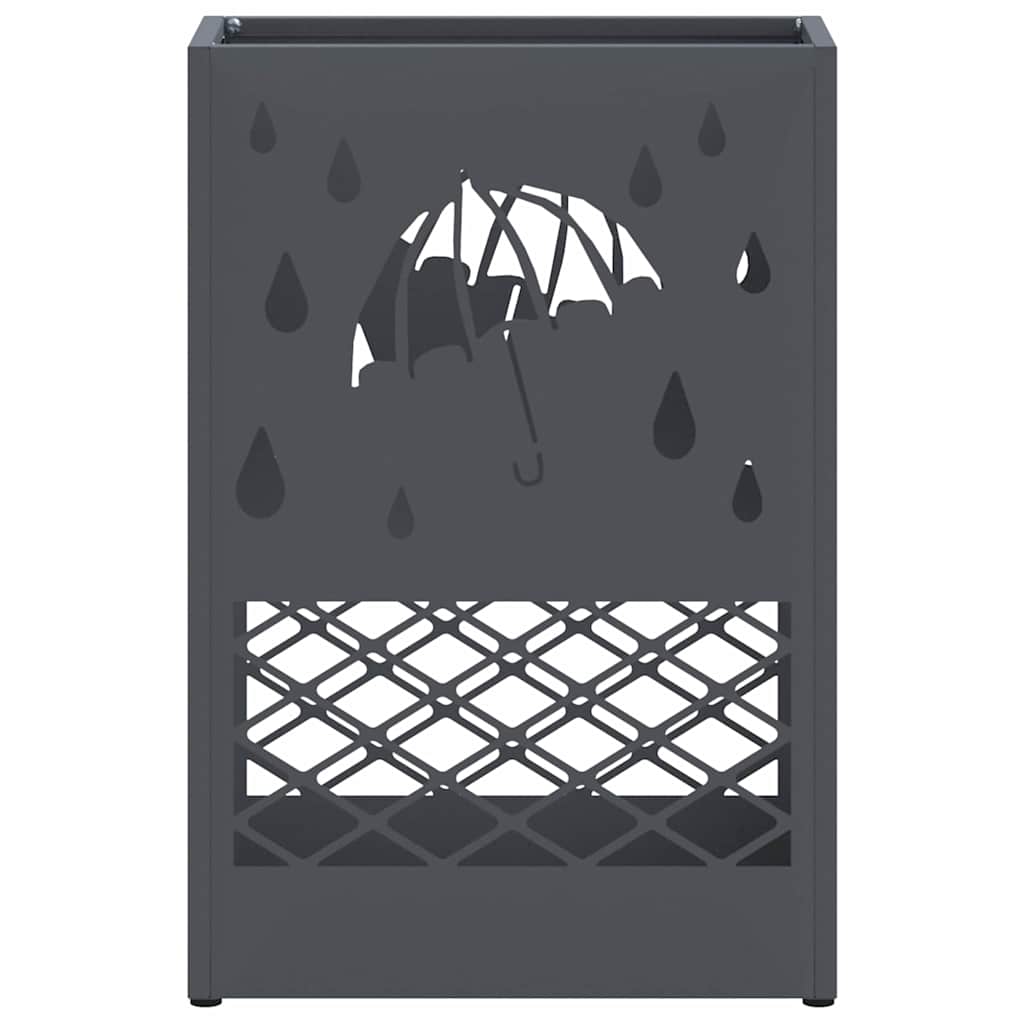 vidaXL Rain Umbrella Stand Anthracite 28 x 12 x 41 cm Steel