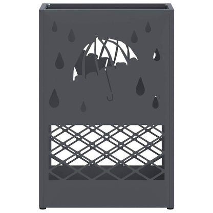 vidaXL Rain Umbrella Stand Anthracite 28 x 12 x 41 cm Steel