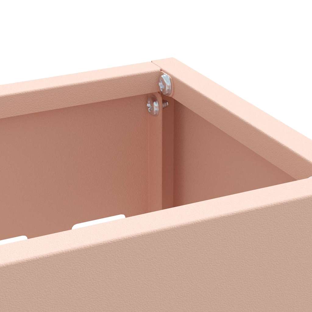 vidaXL Rain Umbrella Stand Pink 28 x 12 x 41 cm Steel