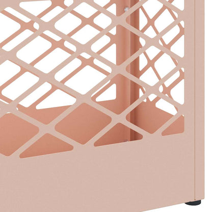 vidaXL Rain Umbrella Stand Pink 28 x 12 x 41 cm Steel