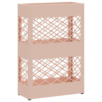 vidaXL Rain Umbrella Stand Pink 28 x 12 x 41 cm Steel