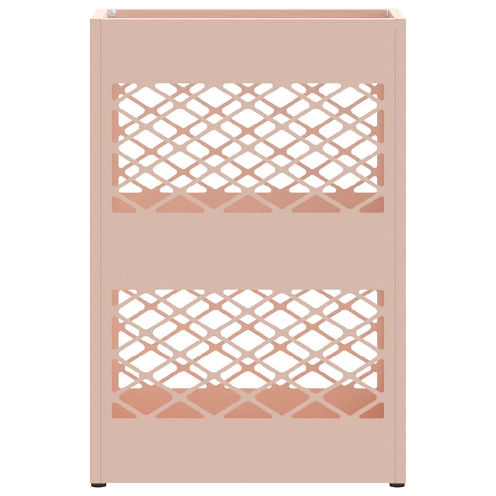 vidaXL Rain Umbrella Stand Pink 28 x 12 x 41 cm Steel