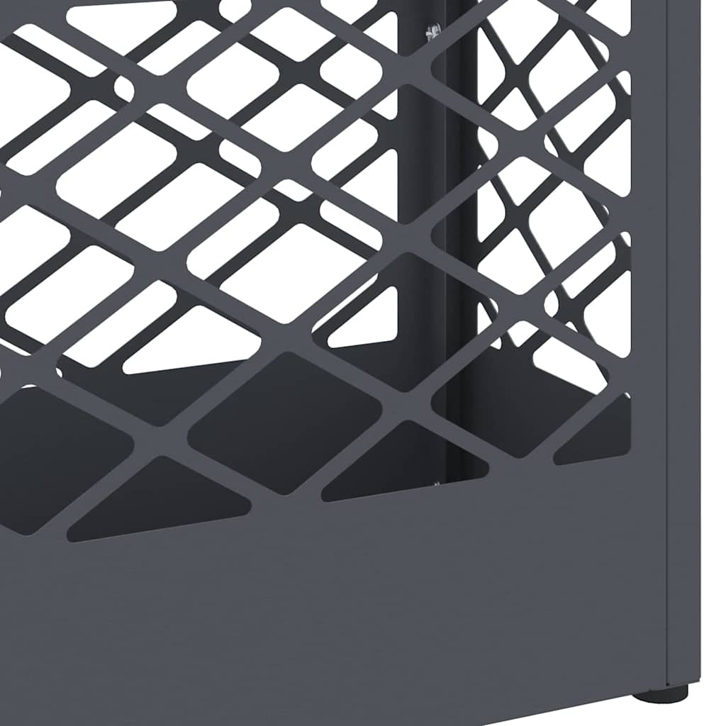 vidaXL Rain Umbrella Stand Anthracite 28 x 12 x 41 cm Steel