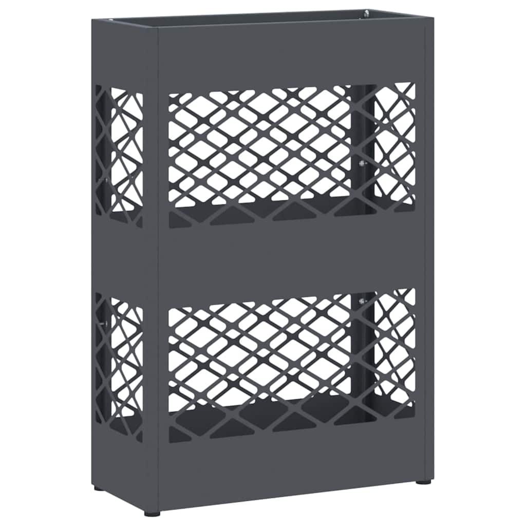 vidaXL Rain Umbrella Stand Anthracite 28 x 12 x 41 cm Steel