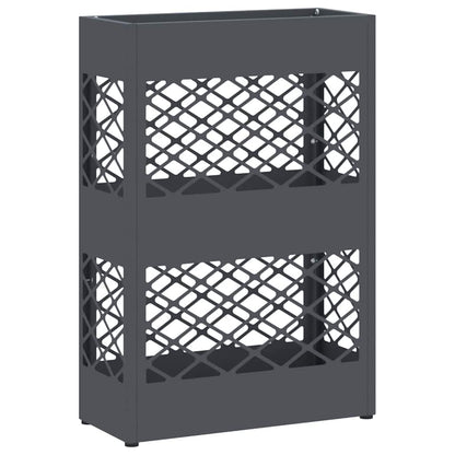 vidaXL Rain Umbrella Stand Anthracite 28 x 12 x 41 cm Steel