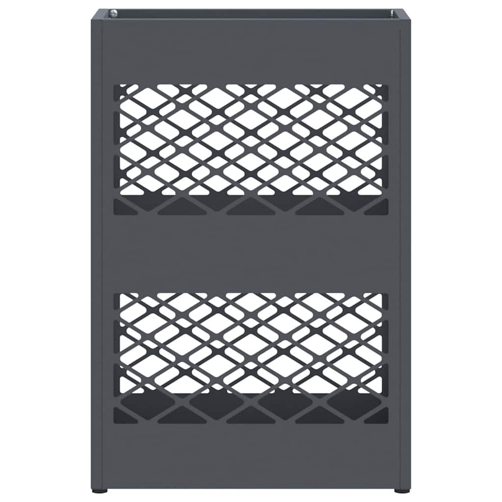 vidaXL Rain Umbrella Stand Anthracite 28 x 12 x 41 cm Steel