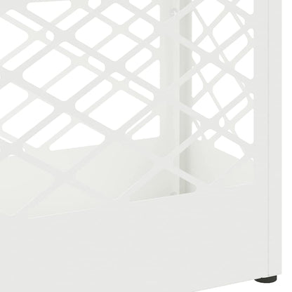 vidaXL Rain Umbrella Stand White 28 x 12 x 41 cm Steel