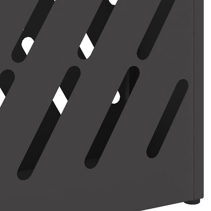 vidaXL Rain Umbrella Stand Black 28 x 12 x 41 cm Steel