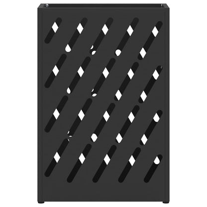 vidaXL Rain Umbrella Stand Black 28 x 12 x 41 cm Steel
