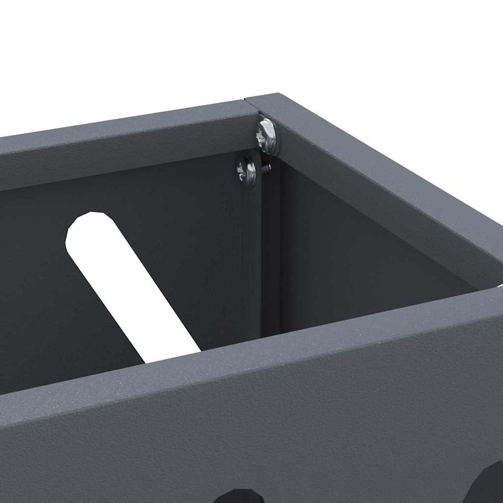 vidaXL Rain Umbrella Stand Anthracite 28 x 12 x 41 cm Steel