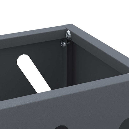 vidaXL Rain Umbrella Stand Anthracite 28 x 12 x 41 cm Steel