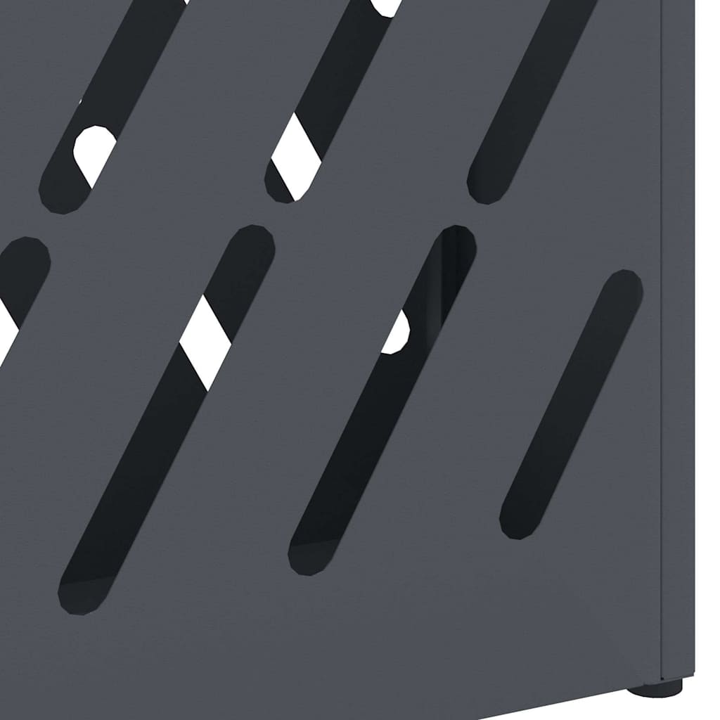vidaXL Rain Umbrella Stand Anthracite 28 x 12 x 41 cm Steel
