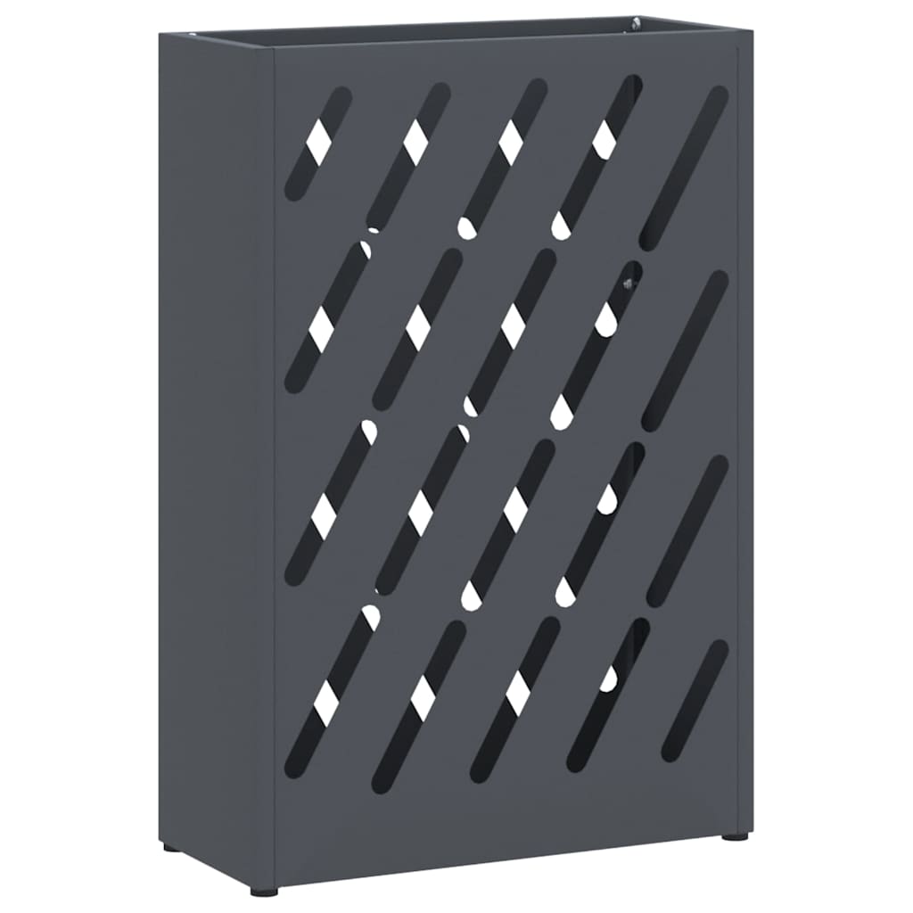 vidaXL Rain Umbrella Stand Anthracite 28 x 12 x 41 cm Steel