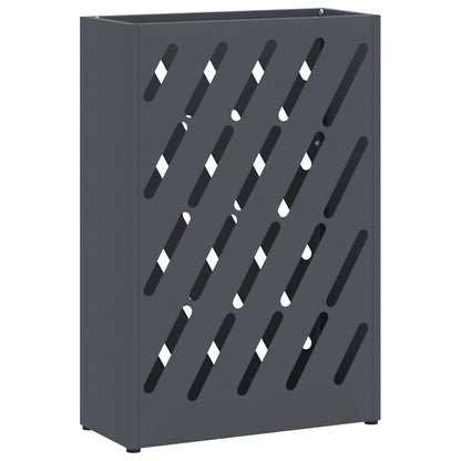 vidaXL Rain Umbrella Stand Anthracite 28 x 12 x 41 cm Steel