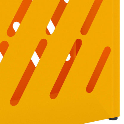 vidaXL Rain Umbrella Stand Mustard Yellow 28 x 12 x 41 cm Steel