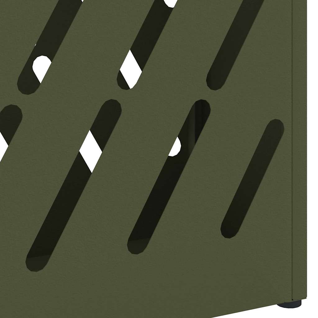 vidaXL Umbrella Stand Olive green 28 x 12 x 41 cm Steel