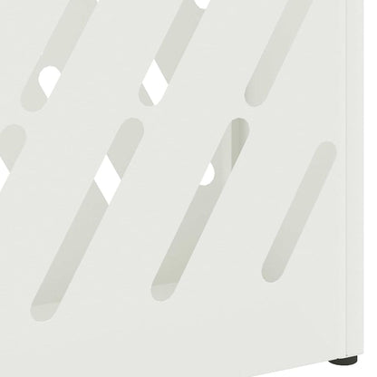 vidaXL Umbrella Stand White 28 x 12 x 41 cm Steel